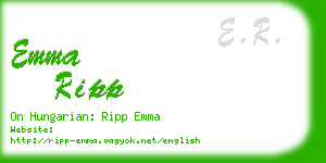 emma ripp business card